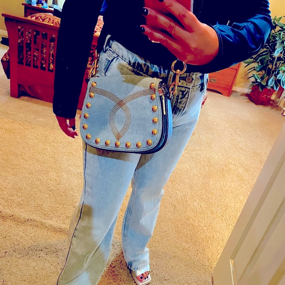 Marc Jacobs denim bag like new !